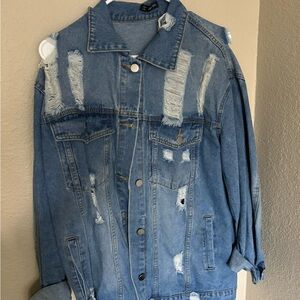 Distressed Denim Jacket